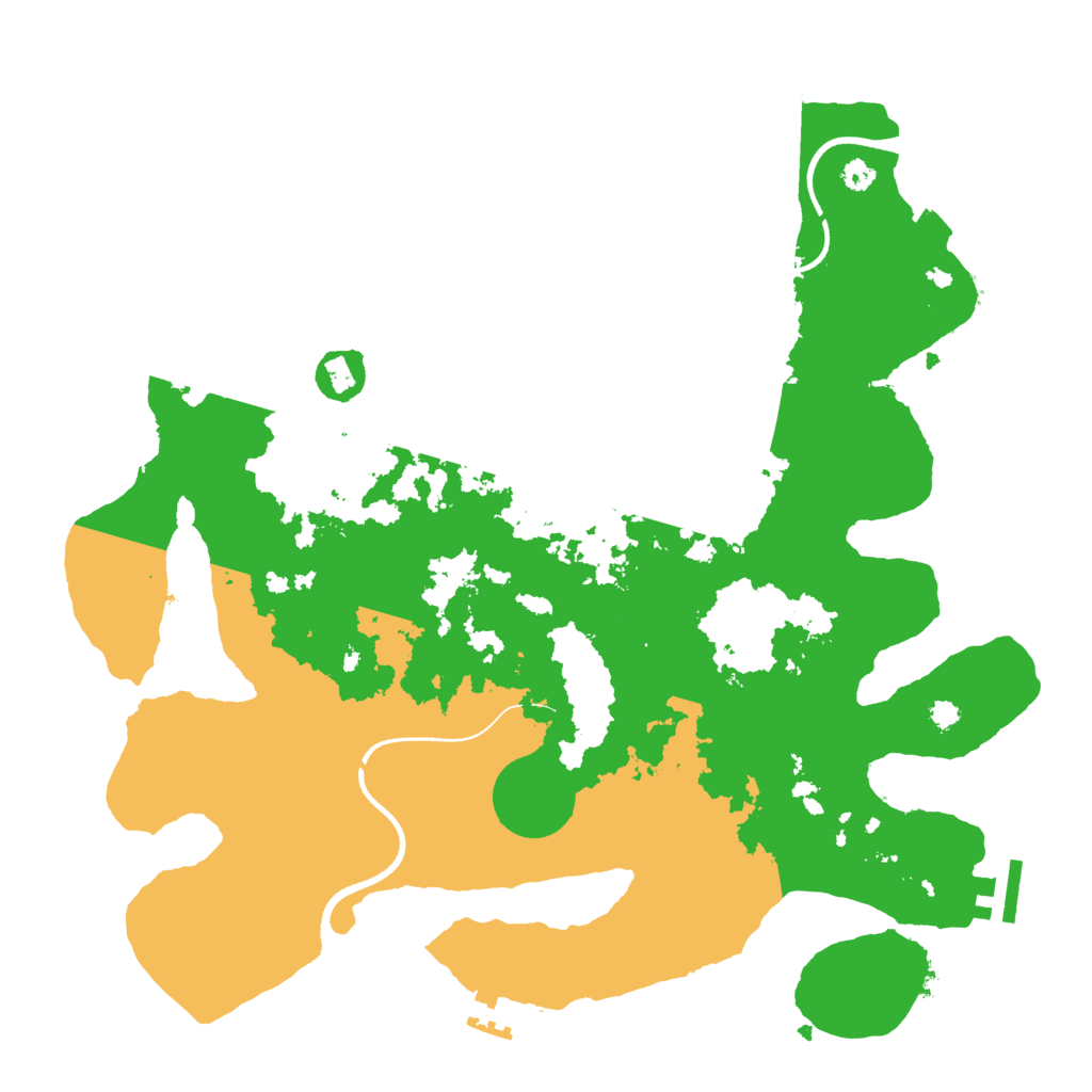 Biome Rust Map: Procedural Map, Size: 3500, Seed: 1017448528