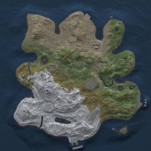 Thumbnail Rust Map: Procedural Map, Size: 3000, Seed: 579944715, 12 Monuments