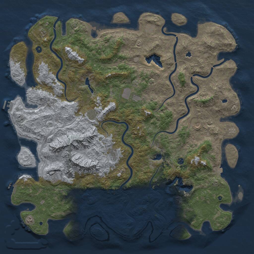 Rust Map: Procedural Map, Size: 6000, Seed: 20221126, 16 Monuments