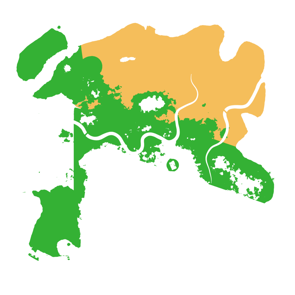 Biome Rust Map: Procedural Map, Size: 3800, Seed: 193241