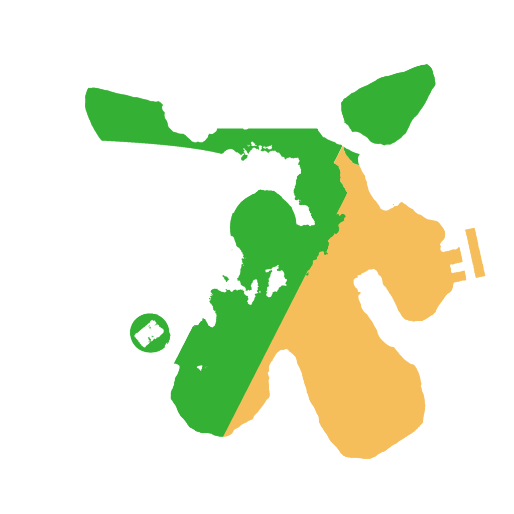 Biome Rust Map: Procedural Map, Size: 2100, Seed: 1734