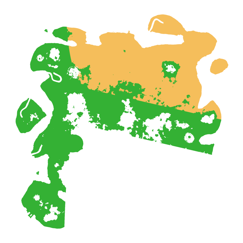 Biome Rust Map: Procedural Map, Size: 3700, Seed: 128766