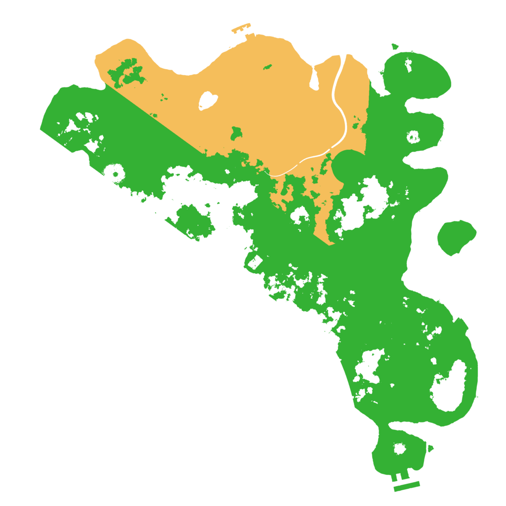 Biome Rust Map: Procedural Map, Size: 3900, Seed: 149288
