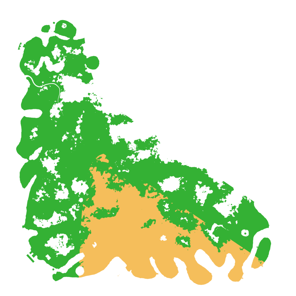 Biome Rust Map: Procedural Map, Size: 6000, Seed: 97408398