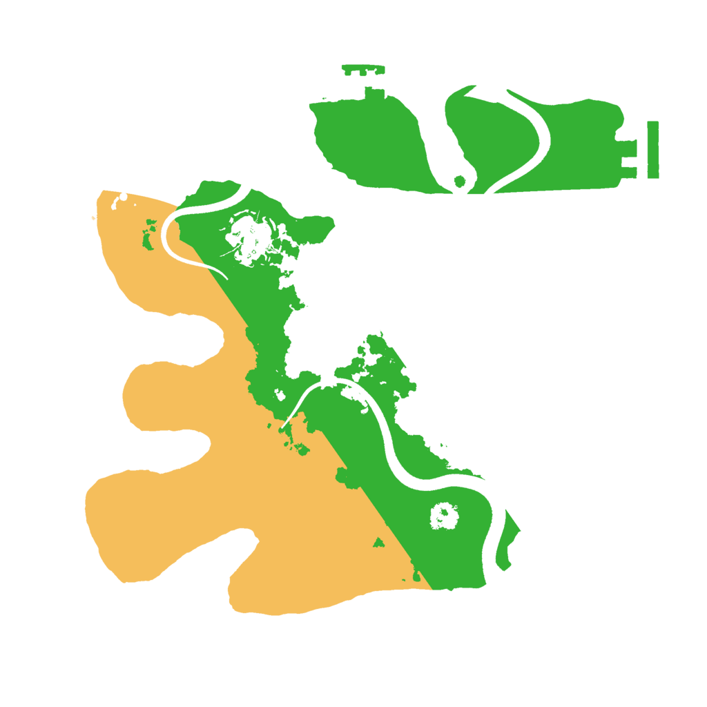 Biome Rust Map: Procedural Map, Size: 2500, Seed: 597803961