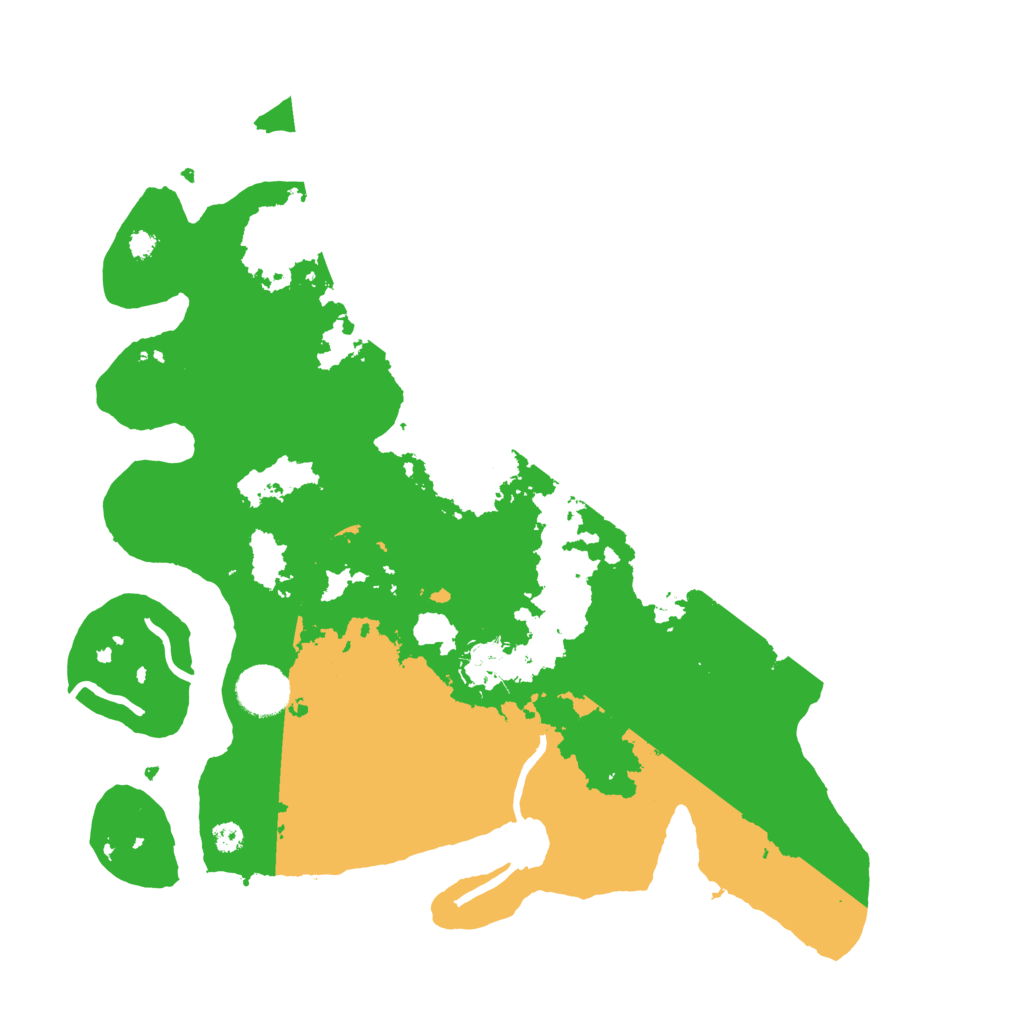 Biome Rust Map: Procedural Map, Size: 3500, Seed: 3216