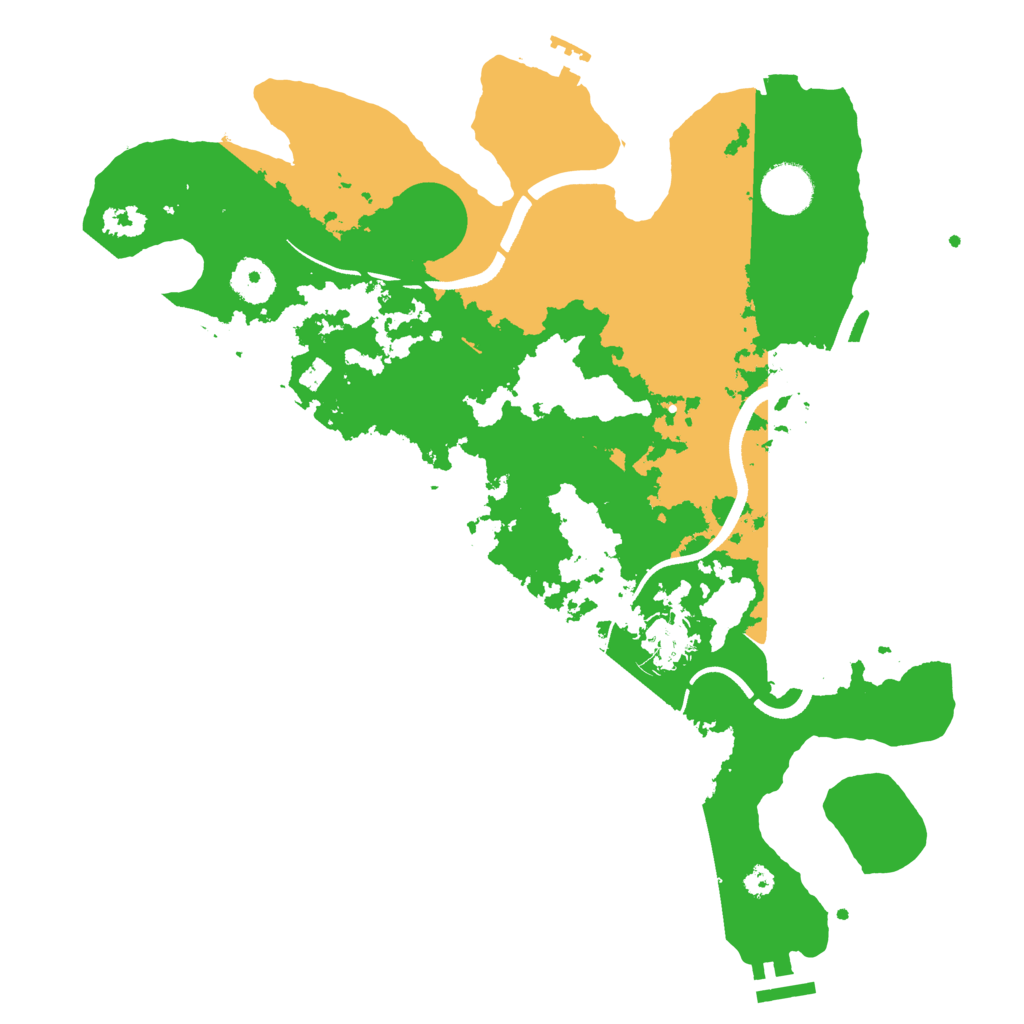 Biome Rust Map: Procedural Map, Size: 3500, Seed: 114834