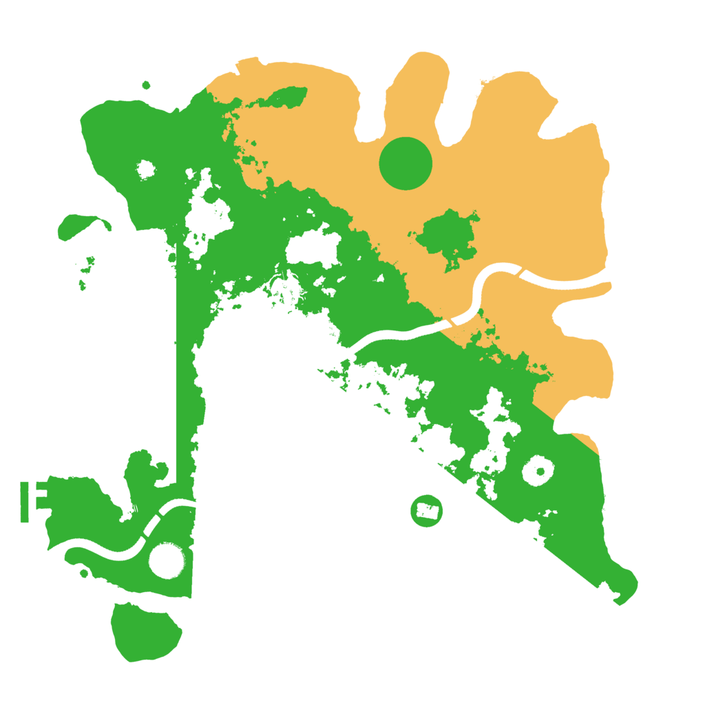 Biome Rust Map: Procedural Map, Size: 3500, Seed: 1576403935