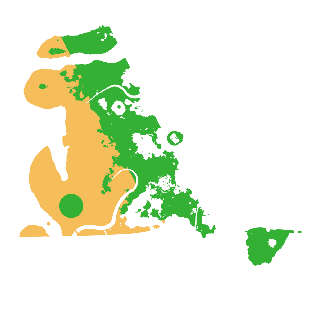 Biome Rust Map: Procedural Map, Size: 3500, Seed: 500212036