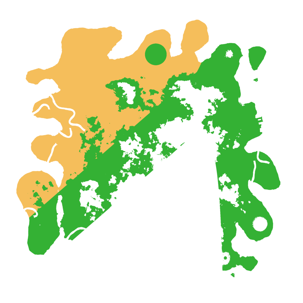 Biome Rust Map: Procedural Map, Size: 3700, Seed: 833823259