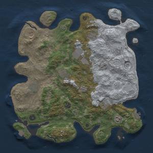 Thumbnail Rust Map: Procedural Map, Size: 3750, Seed: 342342761, 18 Monuments