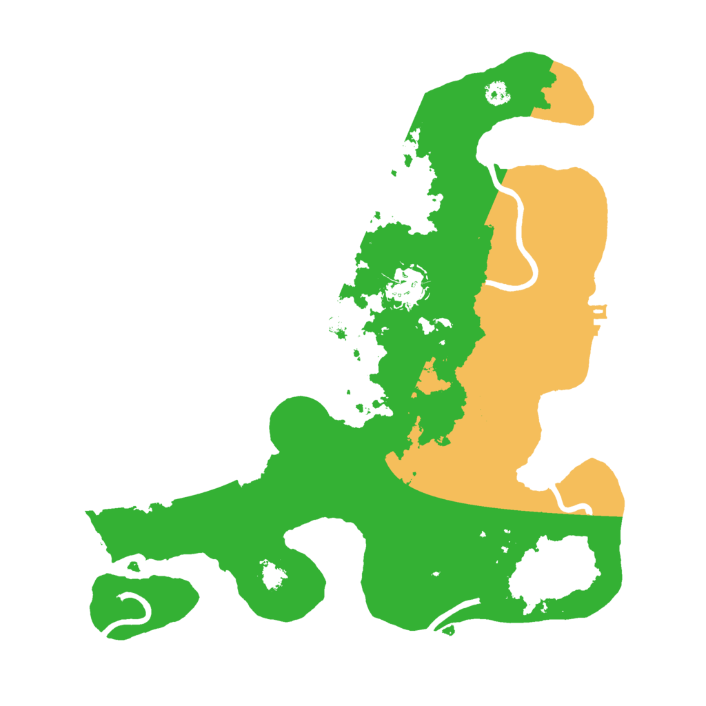Biome Rust Map: Procedural Map, Size: 3000, Seed: 86587968
