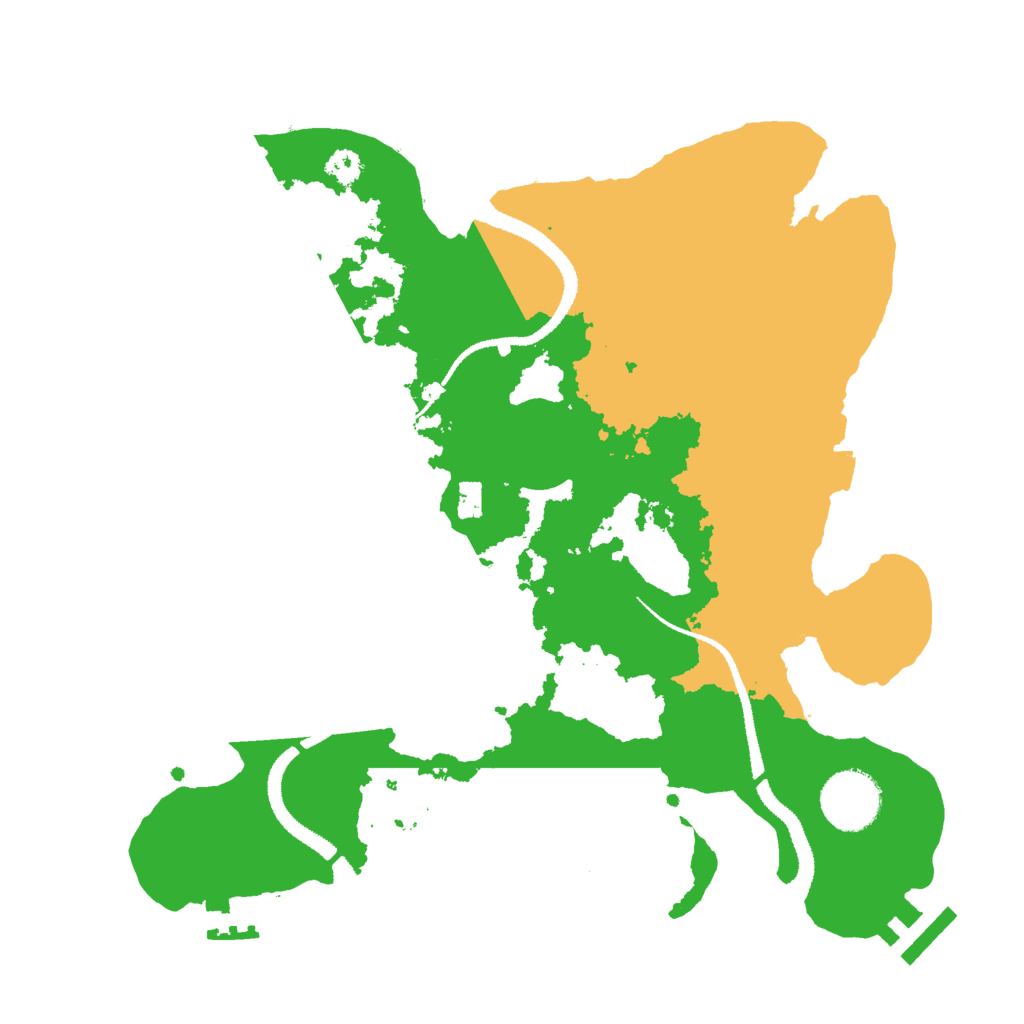 Biome Rust Map: Procedural Map, Size: 3000, Seed: 8844984