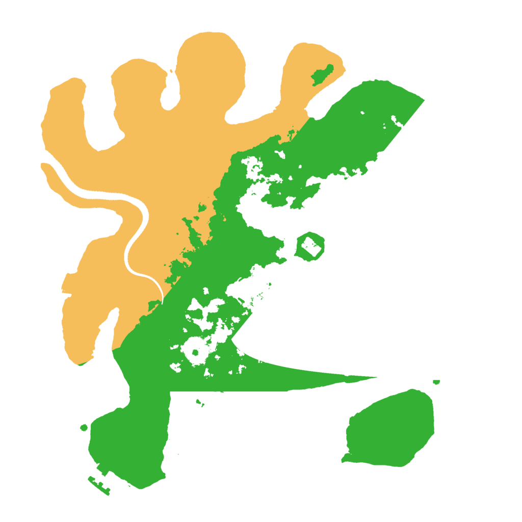 Biome Rust Map: Procedural Map, Size: 3000, Seed: 43432342