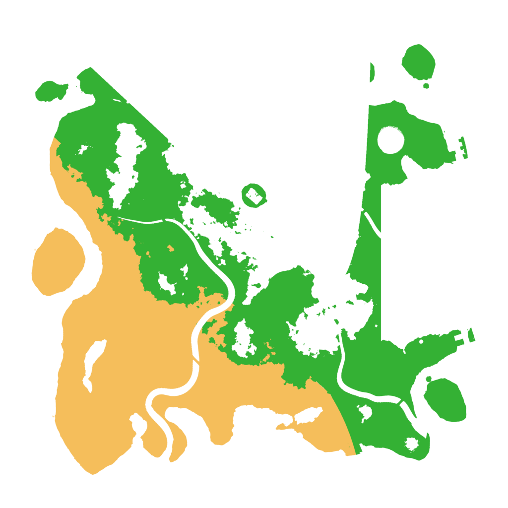 Biome Rust Map: Procedural Map, Size: 3500, Seed: 57042922