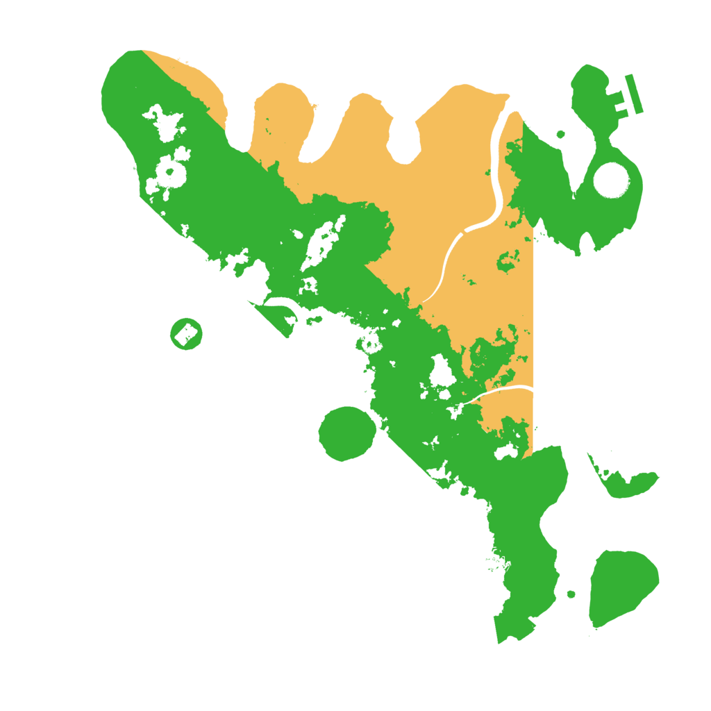 Biome Rust Map: Procedural Map, Size: 3600, Seed: 18523624