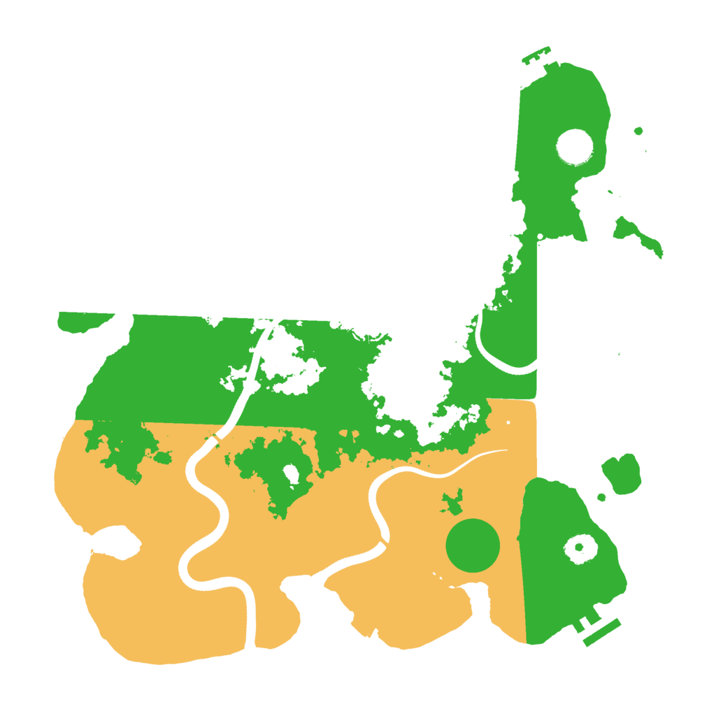 Biome Rust Map: Procedural Map, Size: 3500, Seed: 142719397