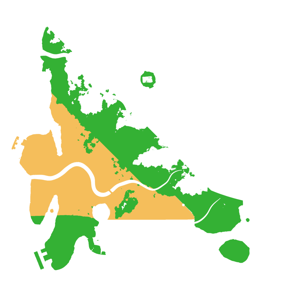 Biome Rust Map: Procedural Map, Size: 3200, Seed: 2067339733