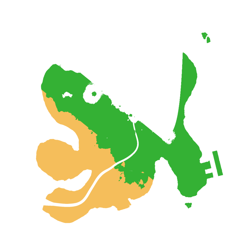 Biome Rust Map: Procedural Map, Size: 2000, Seed: 1386026287