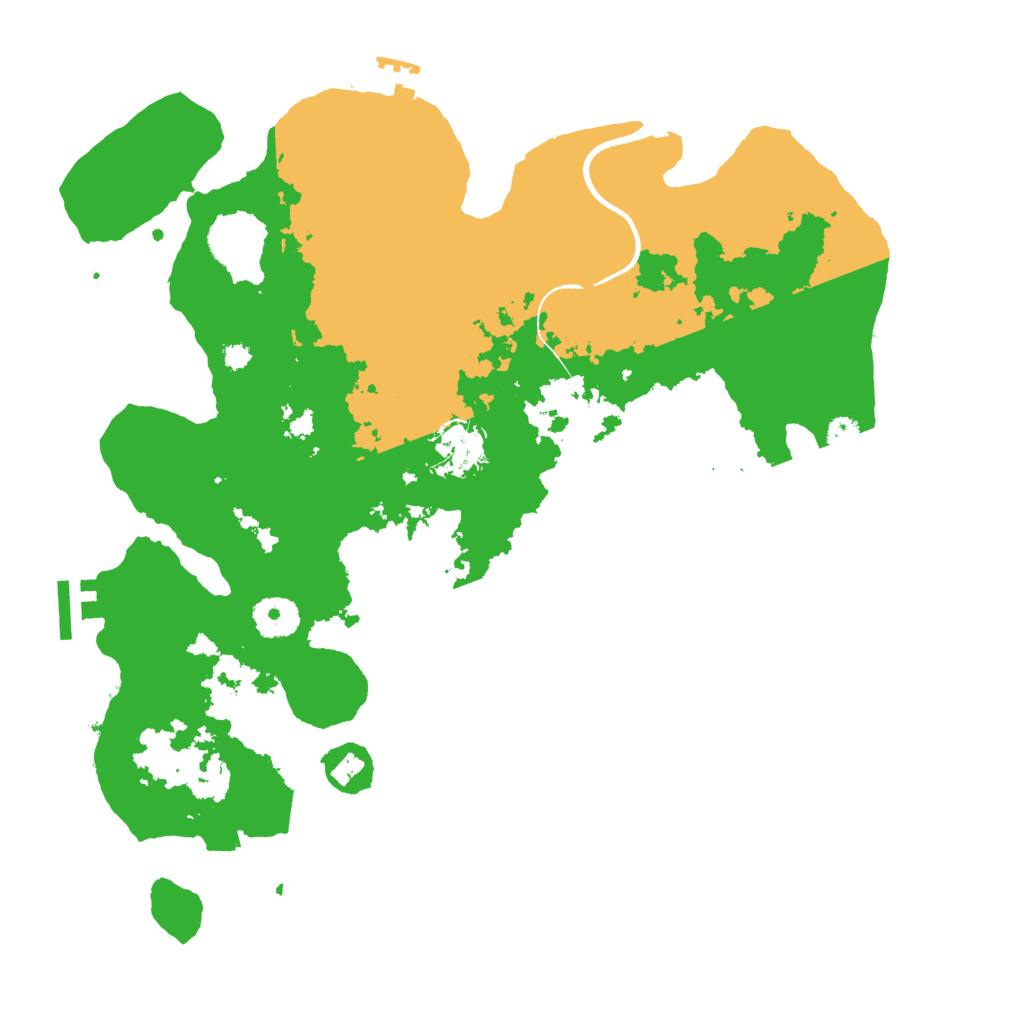 Biome Rust Map: Procedural Map, Size: 3500, Seed: 648261