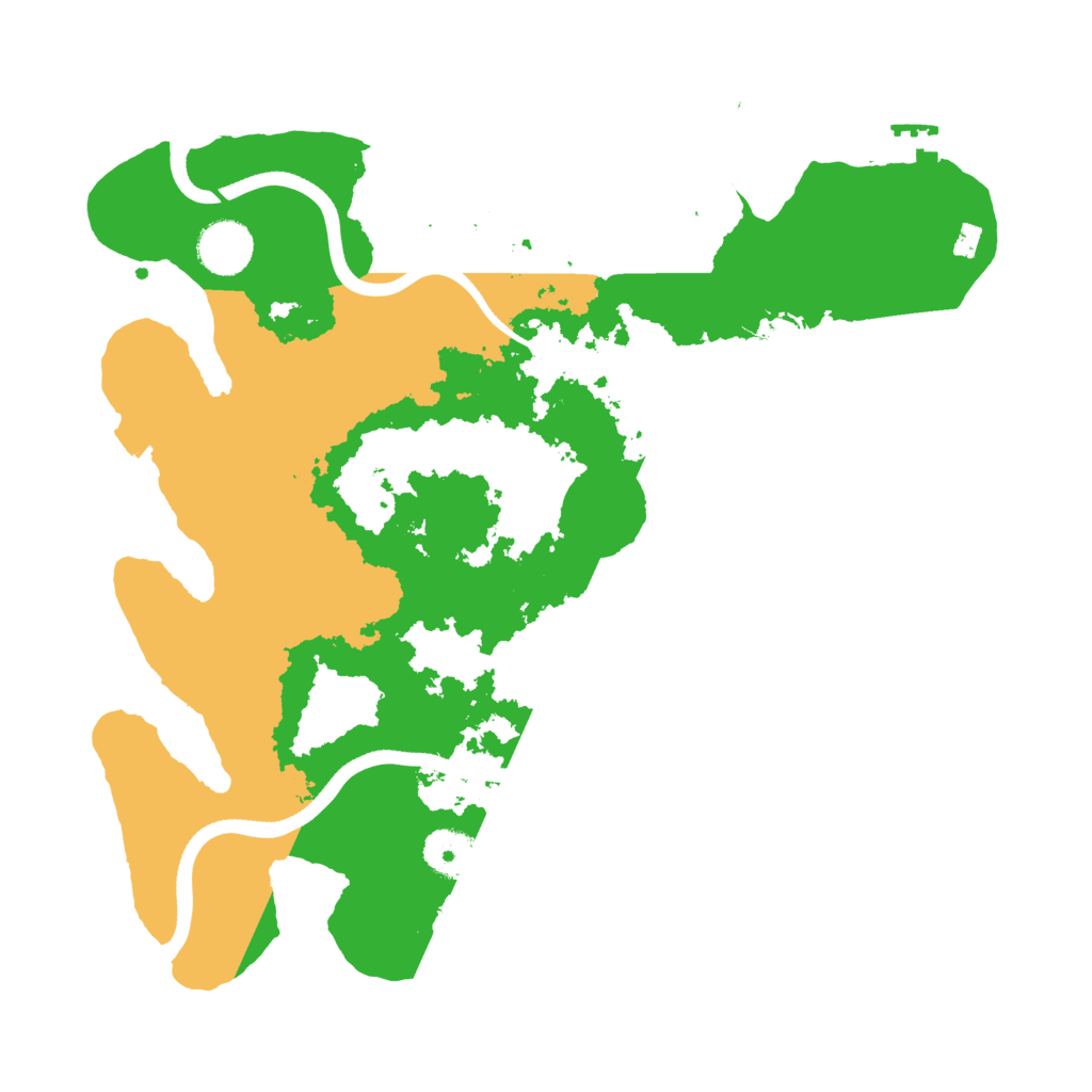 Biome Rust Map: Procedural Map, Size: 3500, Seed: 303319018