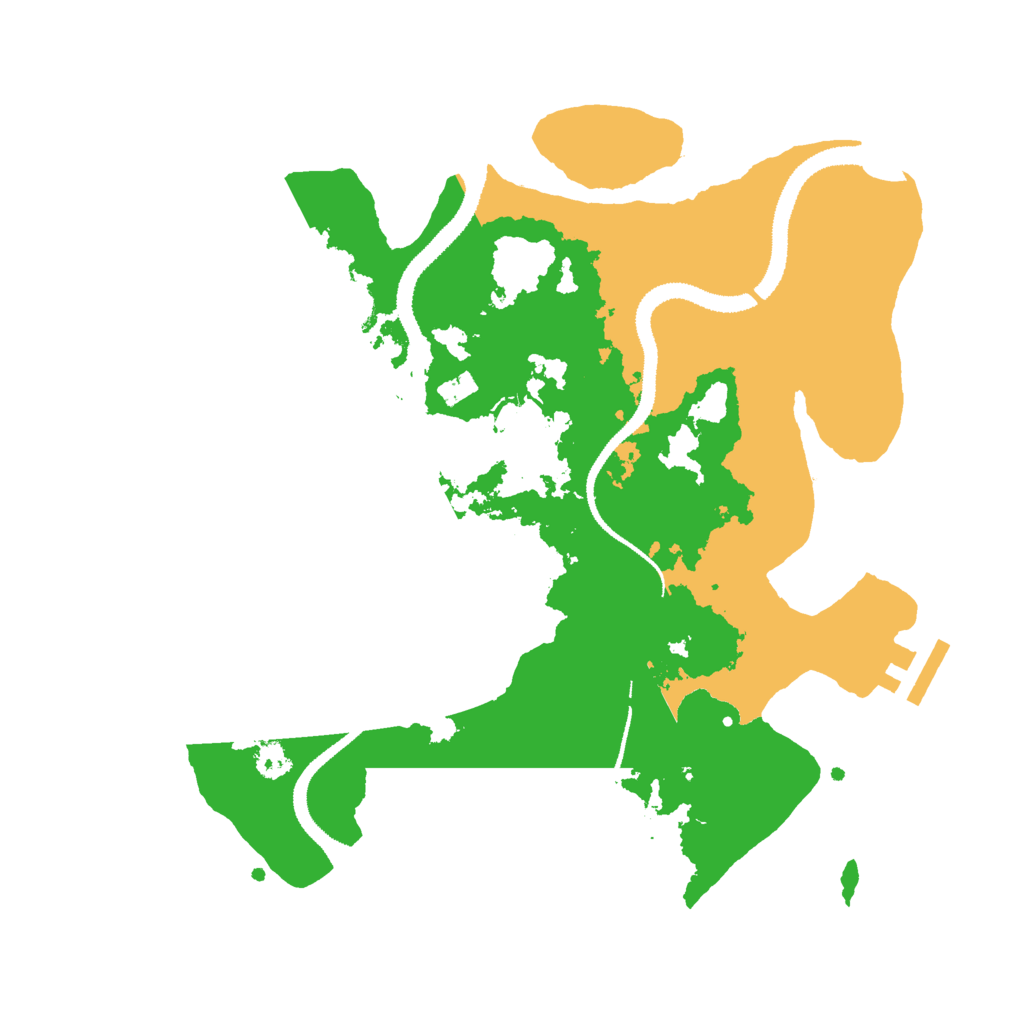 Biome Rust Map: Procedural Map, Size: 3000, Seed: 3506417
