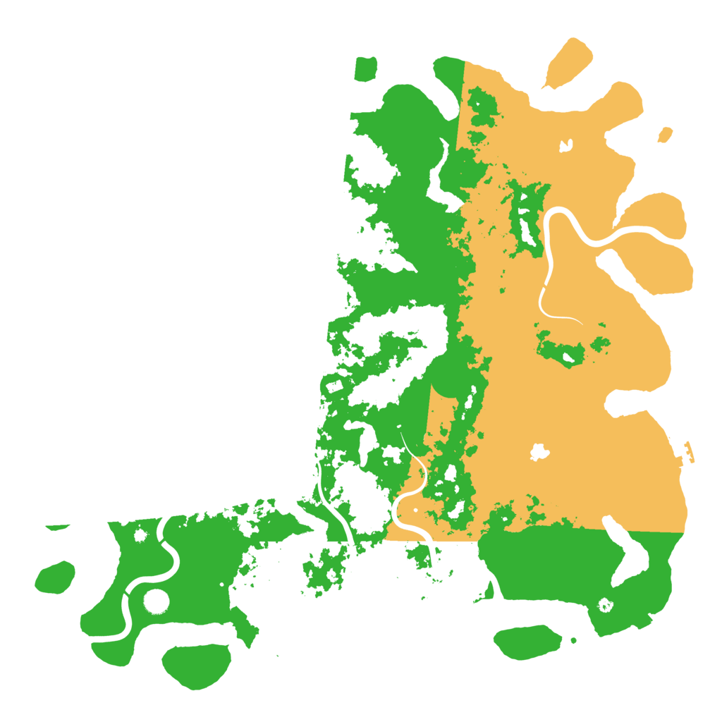 Biome Rust Map: Procedural Map, Size: 5000, Seed: 215903224