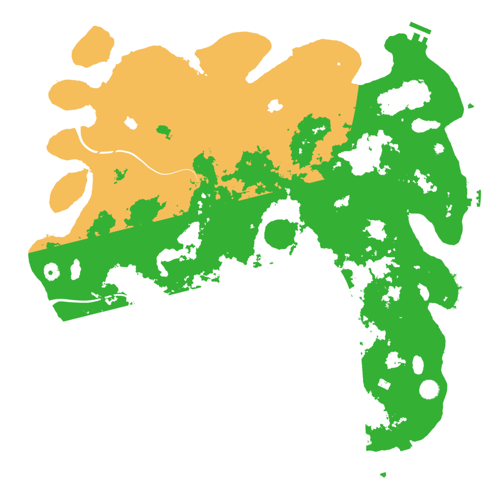Biome Rust Map: Procedural Map, Size: 4500, Seed: 51340330