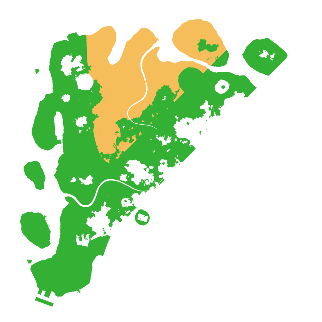 Biome Rust Map: Procedural Map, Size: 3500, Seed: 1799253480