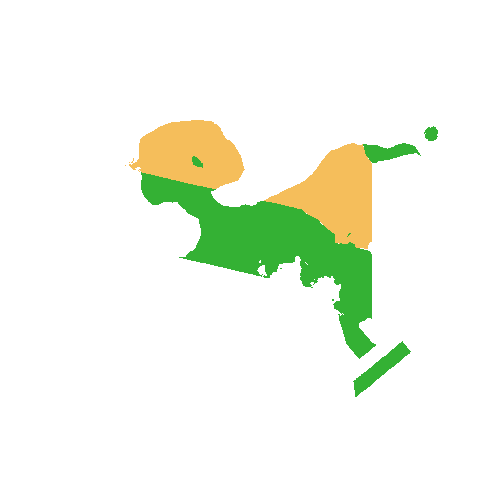 Biome Rust Map: Procedural Map, Size: 1400, Seed: 22294