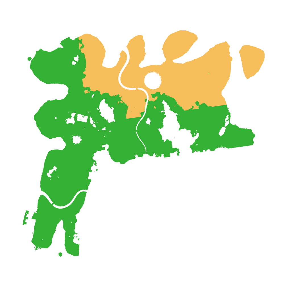 Biome Rust Map: Procedural Map, Size: 3000, Seed: 517617