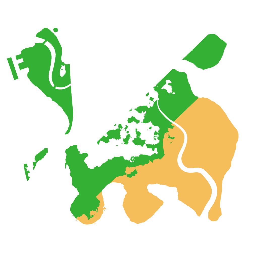 Biome Rust Map: Procedural Map, Size: 2300, Seed: 123456789