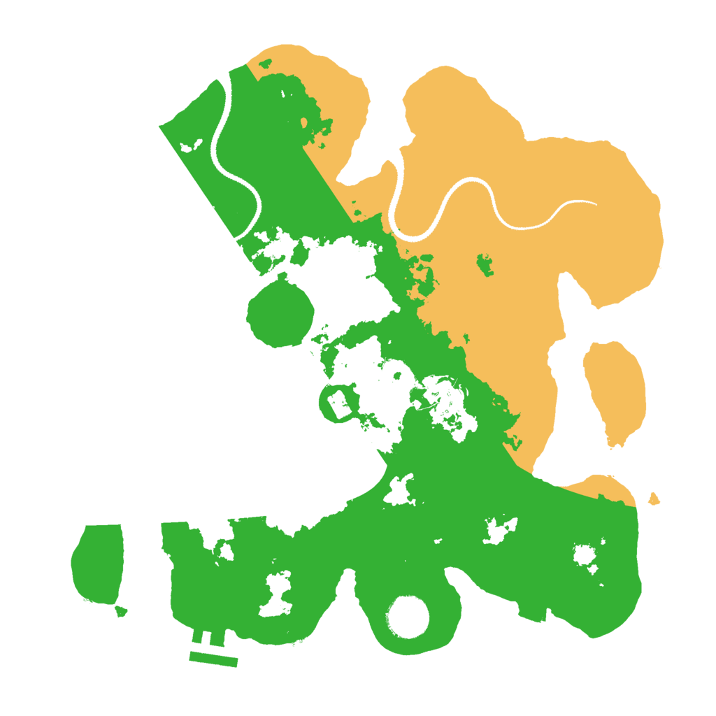 Biome Rust Map: Procedural Map, Size: 3000, Seed: 798384877
