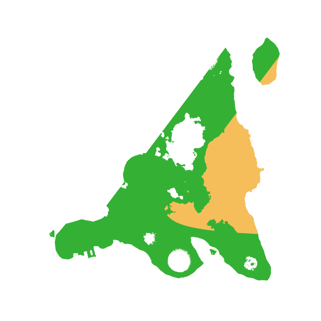Biome Rust Map: Procedural Map, Size: 2500, Seed: 1235623
