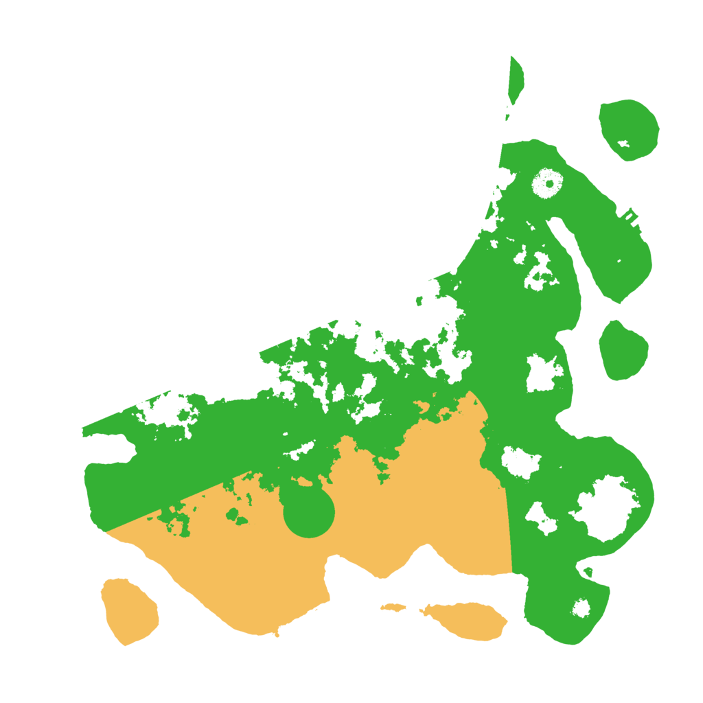 Biome Rust Map: Procedural Map, Size: 3600, Seed: 10104