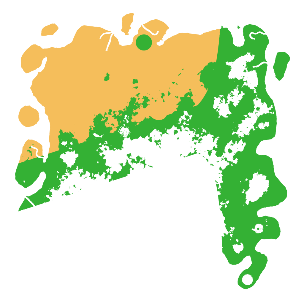 Biome Rust Map: Procedural Map, Size: 5000, Seed: 40596652