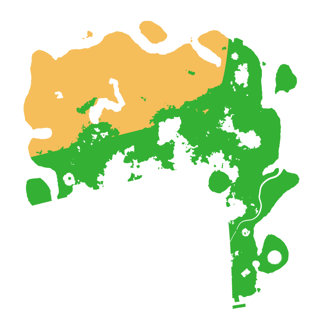 Biome Rust Map: Procedural Map, Size: 4000, Seed: 16773120
