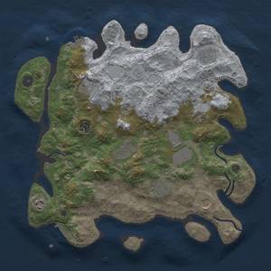 Thumbnail Rust Map: Procedural Map, Size: 3700, Seed: 13370, 17 Monuments