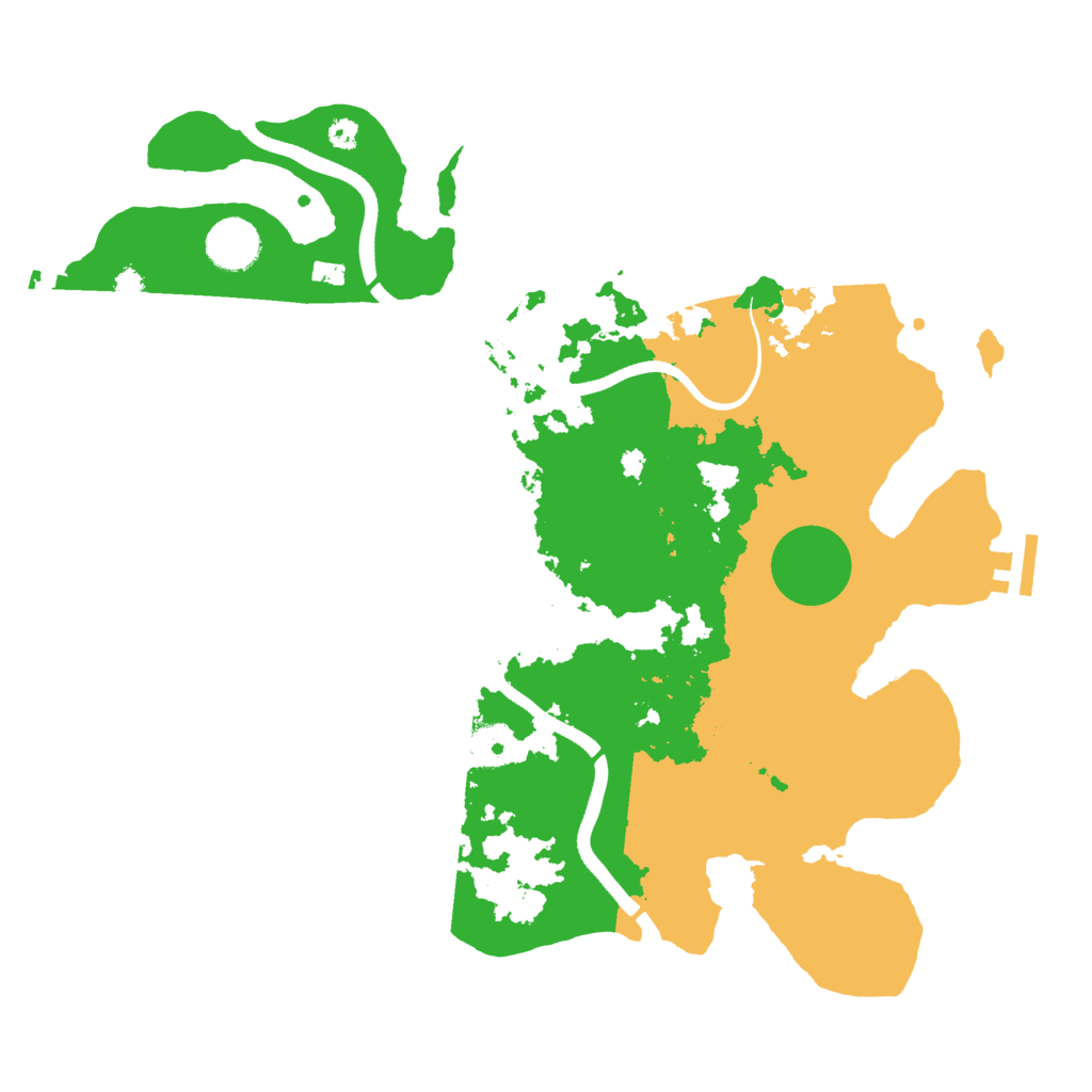 Biome Rust Map: Procedural Map, Size: 3600, Seed: 369