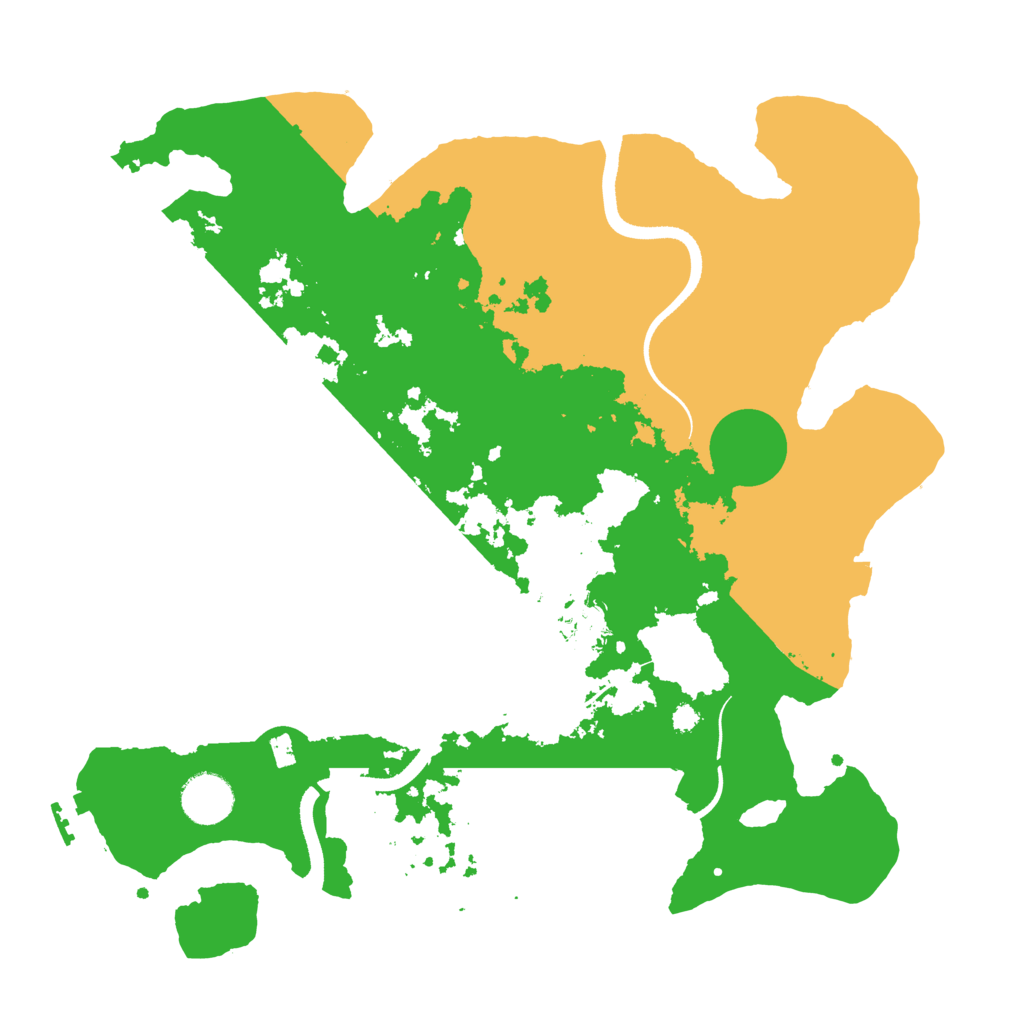 Biome Rust Map: Procedural Map, Size: 3500, Seed: 1339494881