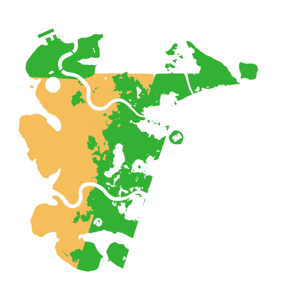 Biome Rust Map: Procedural Map, Size: 3500, Seed: 999027907