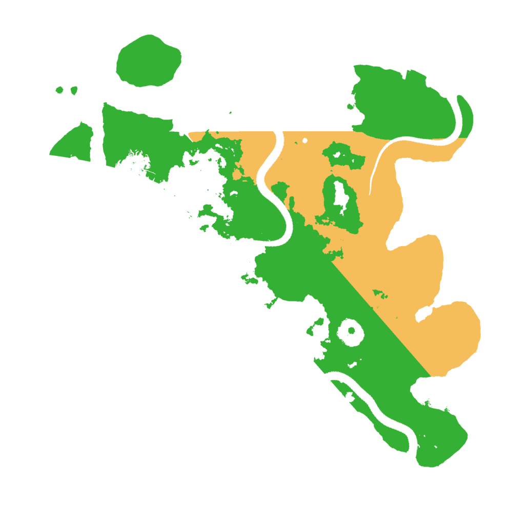 Biome Rust Map: Procedural Map, Size: 3000, Seed: 76240651