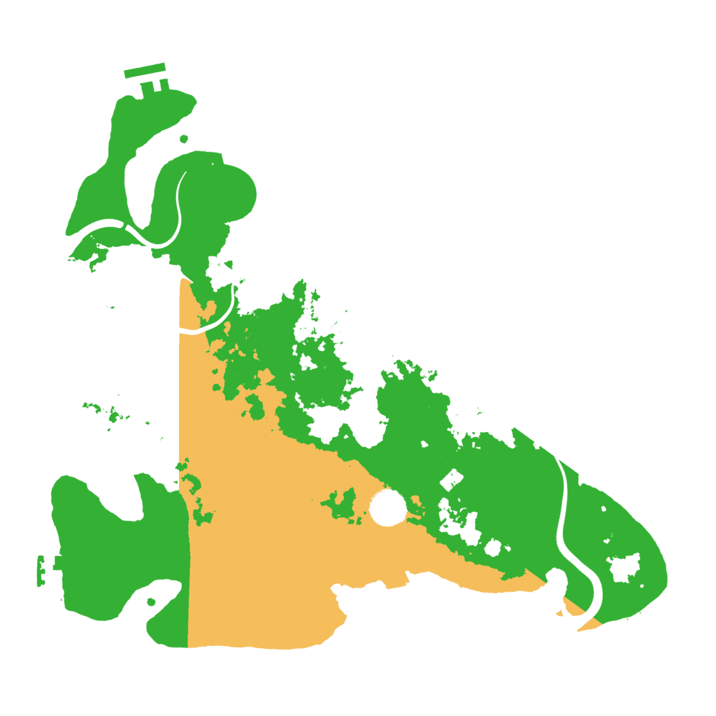 Biome Rust Map: Procedural Map, Size: 3500, Seed: 35416