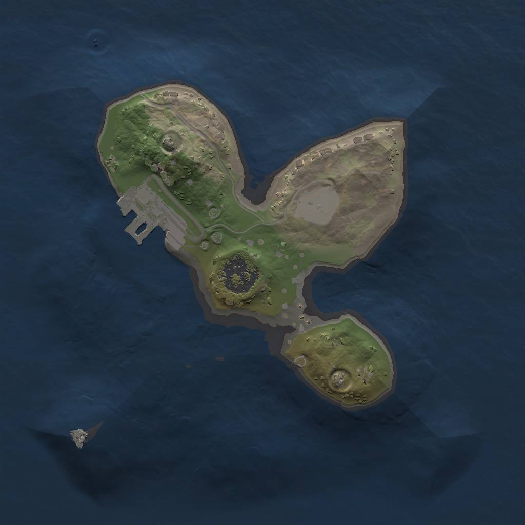 Rust Map: Procedural Map, Size: 1500, Seed: 1650702067, 4 Monuments