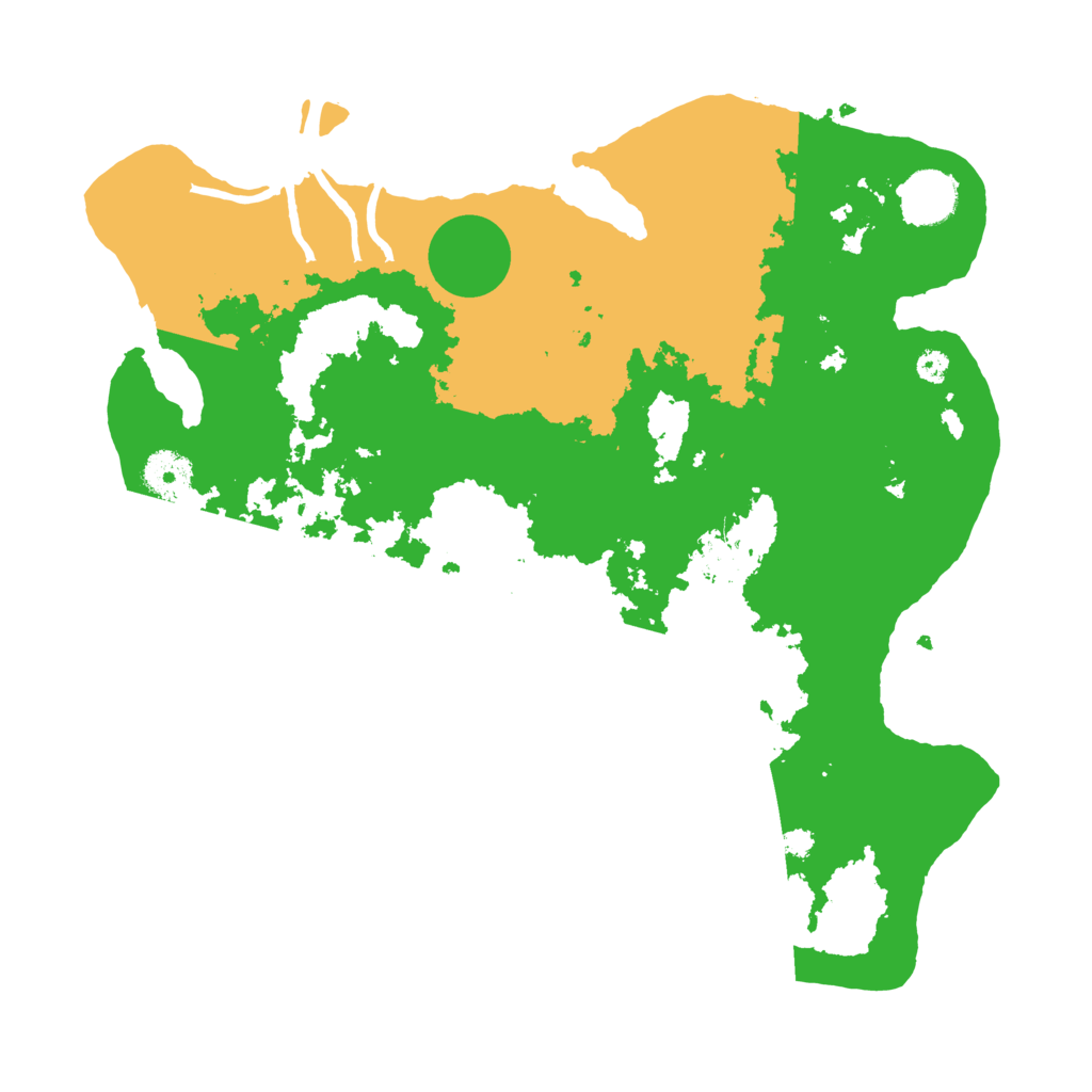 Biome Rust Map: Procedural Map, Size: 3500, Seed: 53842576