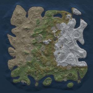 Thumbnail Rust Map: Procedural Map, Size: 4300, Seed: 874, 18 Monuments