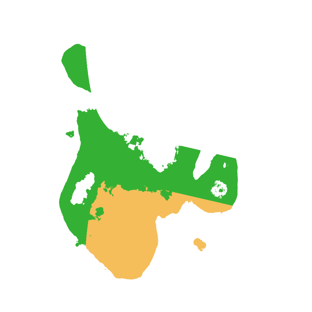 Biome Rust Map: Procedural Map, Size: 2000, Seed: 5488123