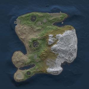 Thumbnail Rust Map: Procedural Map, Size: 2200, Seed: 98765432, 8 Monuments