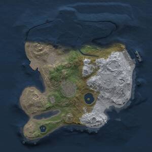 Thumbnail Rust Map: Procedural Map, Size: 2200, Seed: 98765432, 5 Monuments