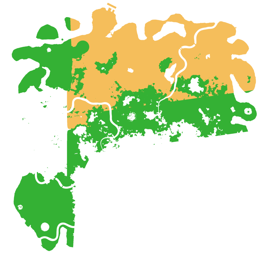 Biome Rust Map: Procedural Map, Size: 5550, Seed: 50000